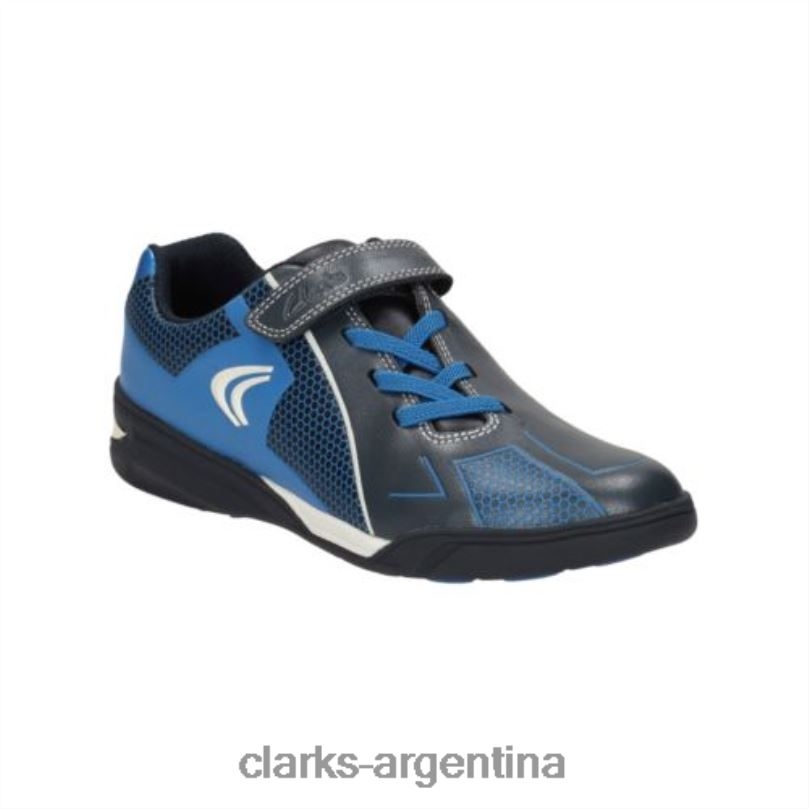 Clarks unisexo 2FZPZ4964 premio de la marina salto jnr f fit clarks Armada