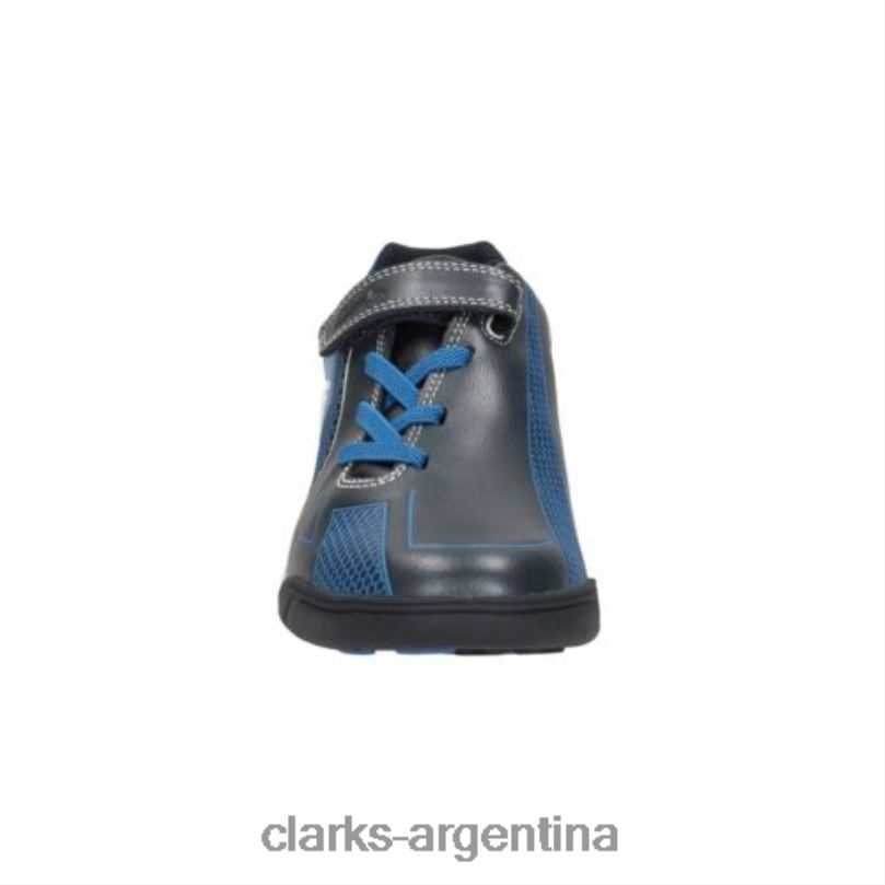 Clarks unisexo 2FZPZ4964 premio de la marina salto jnr f fit clarks Armada