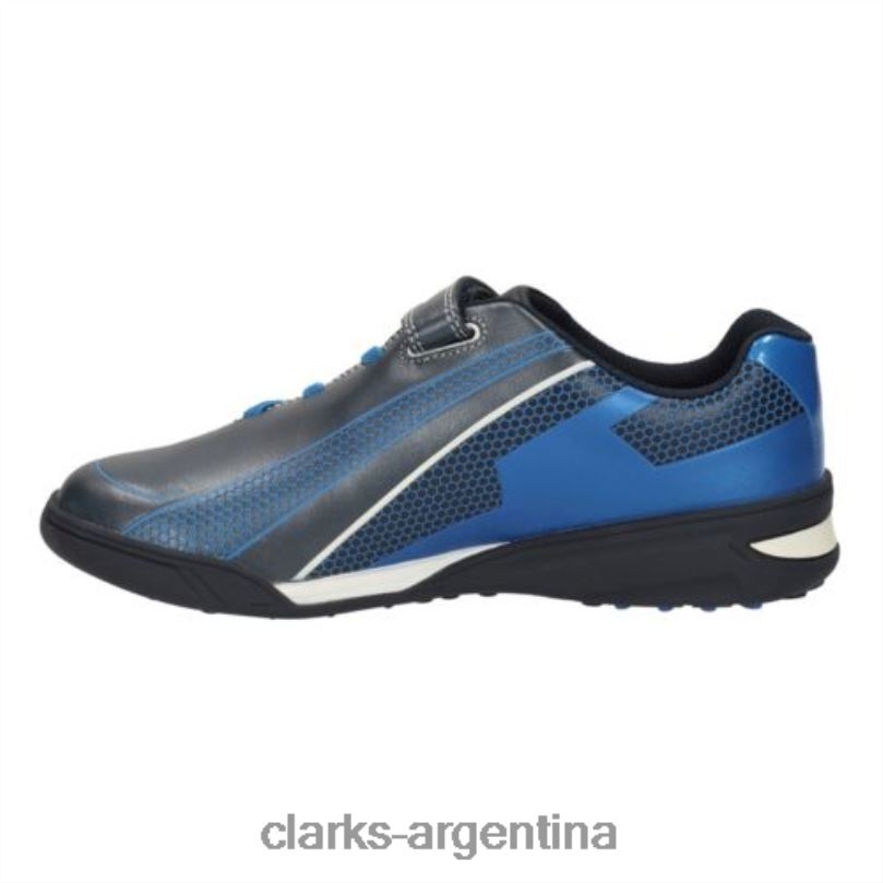 Clarks unisexo 2FZPZ4964 premio de la marina salto jnr f fit clarks Armada