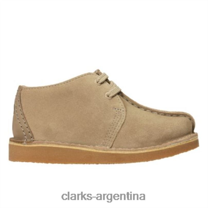 Clarks unisexo 2FZPZ4980 clarks ante arena desierto trek jnr g fit gamuza arena
