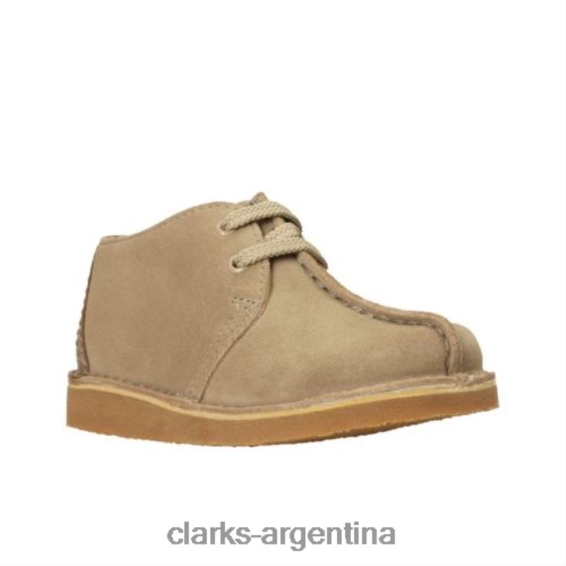 Clarks unisexo 2FZPZ4980 clarks ante arena desierto trek jnr g fit gamuza arena