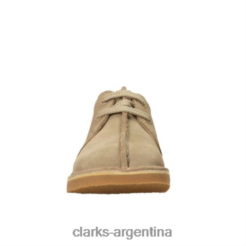 Clarks unisexo 2FZPZ4980 clarks ante arena desierto trek jnr g fit gamuza arena