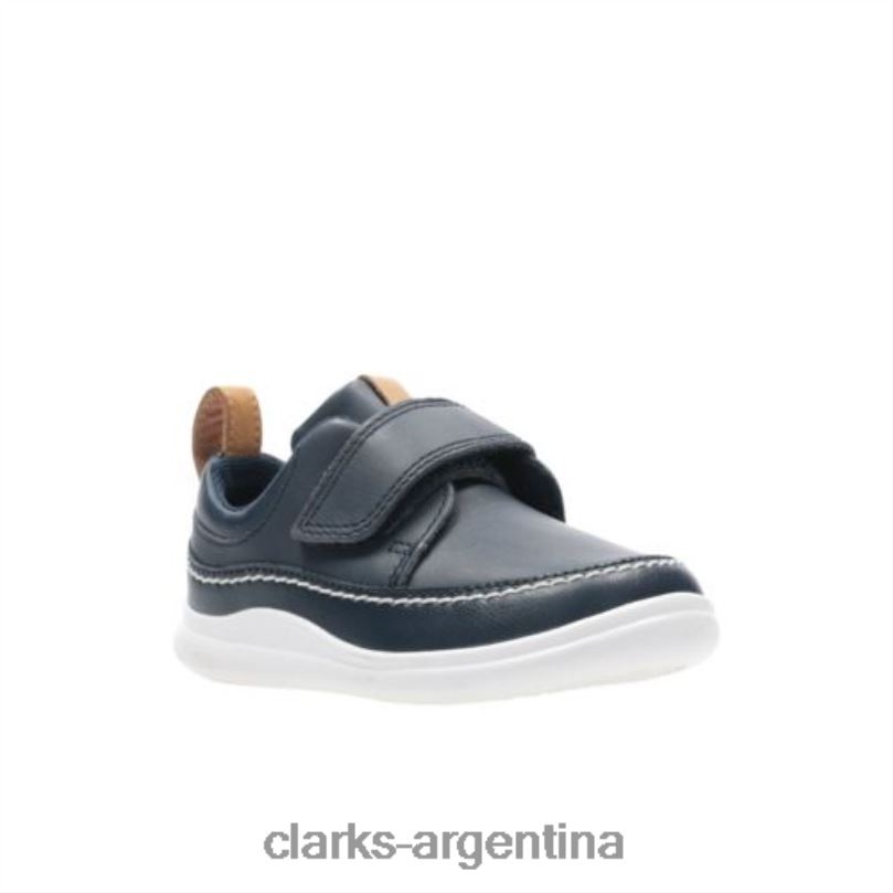 Clarks unisexo 2FZPZ4996 Escudo de cuero azul marino ember fst g fit clarks cuero azul marino