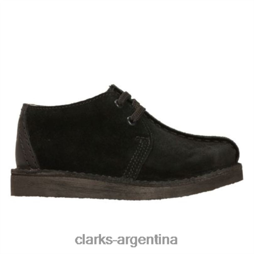 Clarks unisexo 2FZPZ4998 clarks desert trek inf g fit ante negro ante negro