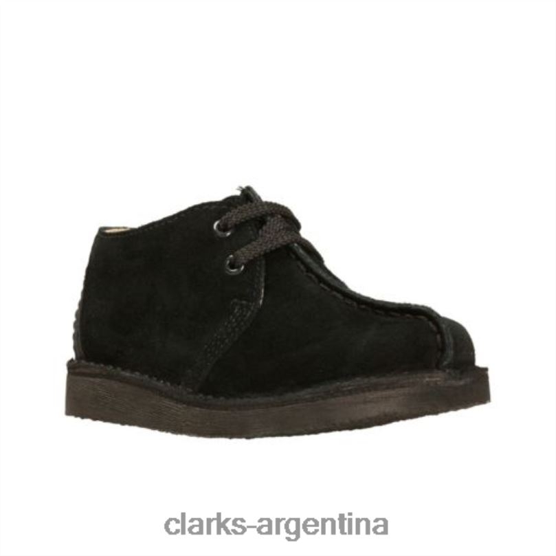 Clarks unisexo 2FZPZ4998 clarks desert trek inf g fit ante negro ante negro