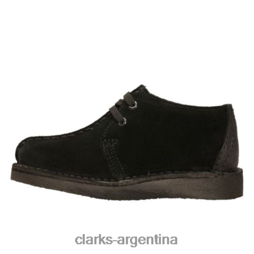 Clarks unisexo 2FZPZ4998 clarks desert trek inf g fit ante negro ante negro