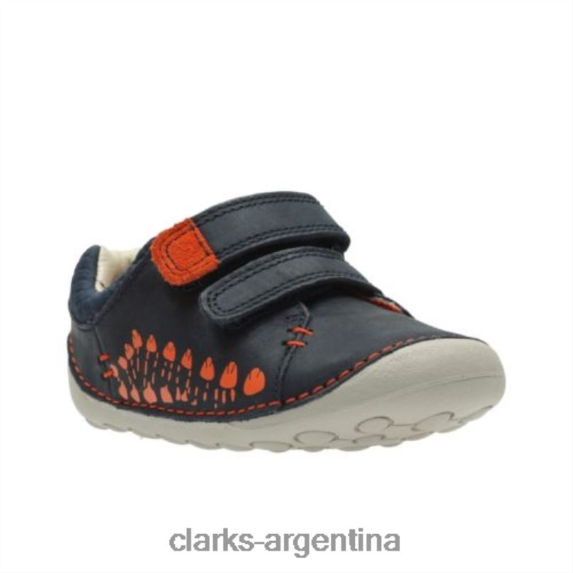 Clarks unisexo 2FZPZ4999 ti ny trail fst g fit clarks cuero azul marino cuero azul marino