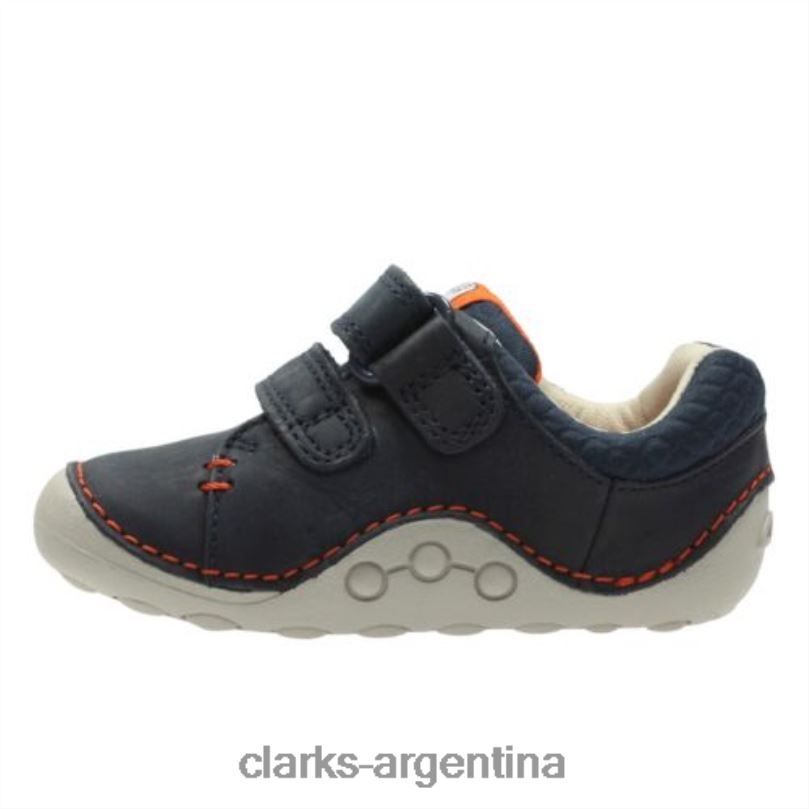 Clarks unisexo 2FZPZ4999 ti ny trail fst g fit clarks cuero azul marino cuero azul marino