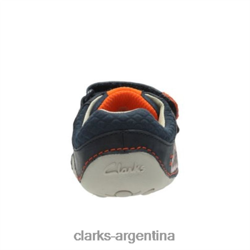 Clarks unisexo 2FZPZ4999 ti ny trail fst g fit clarks cuero azul marino cuero azul marino