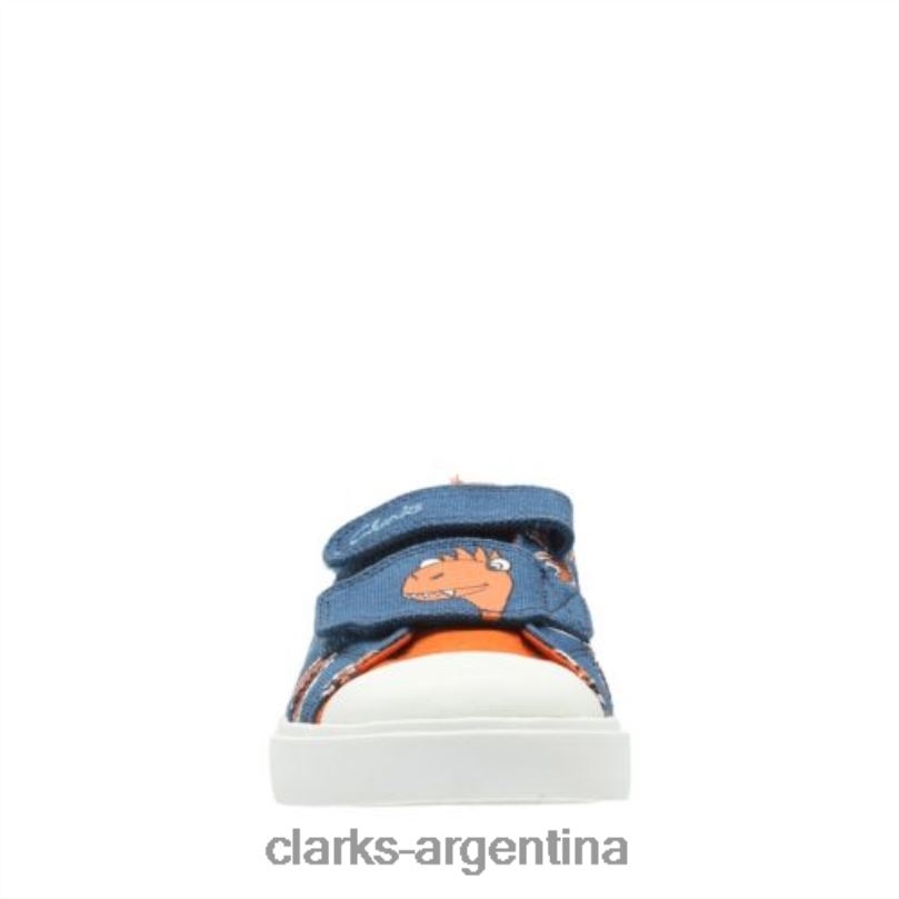 Clarks unisexo 2FZPZ5001 Cuadro en lienzo azul de Clarks Tricer Roar inf g fit impresión de la lona azul