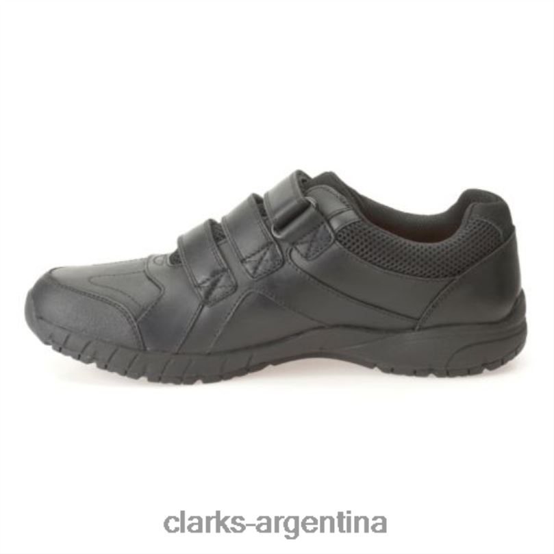 Clarks unisexo 2FZPZ5003 clarks air suffolk jnr negros negro