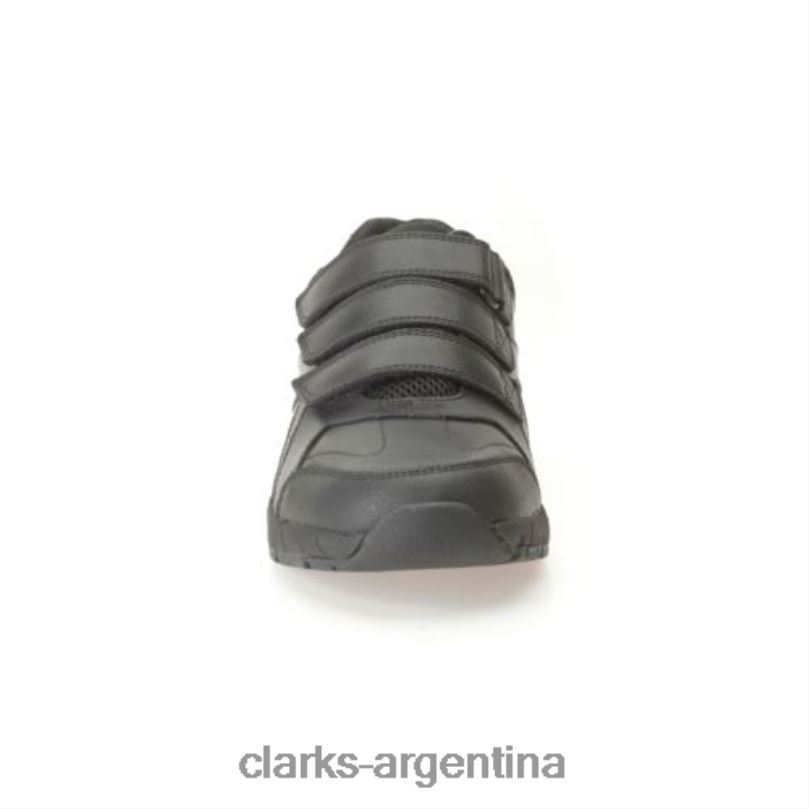 Clarks unisexo 2FZPZ5004 clarks air suffolk jnr e fit negros negro