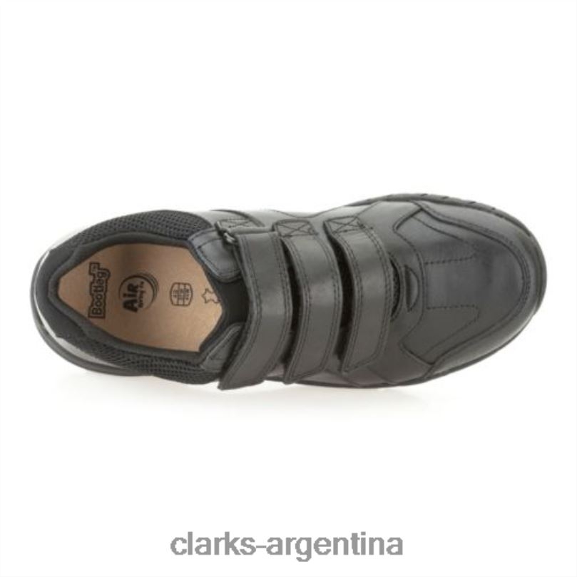 Clarks unisexo 2FZPZ5004 clarks air suffolk jnr e fit negros negro