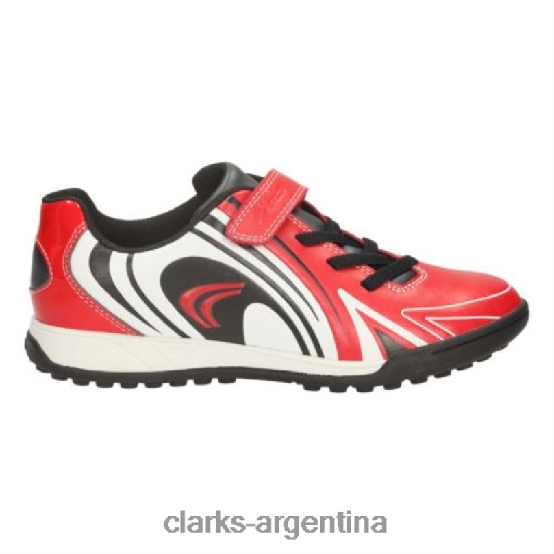 Clarks unisexo 2FZPZ5009 clarks red time pre-fit rojo