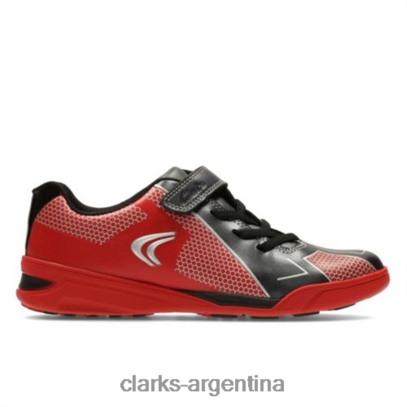 Clarks unisexo 2FZPZ5010 premio clarks salto inf f fit rojo rojo