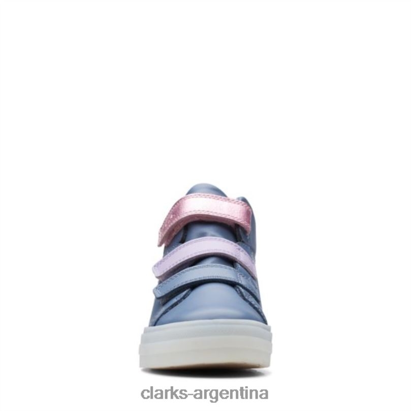 Clarks unisexo 2FZPZ5733 flare show kid cuero azul claro clarks cuero azul claro cuero azul claro
