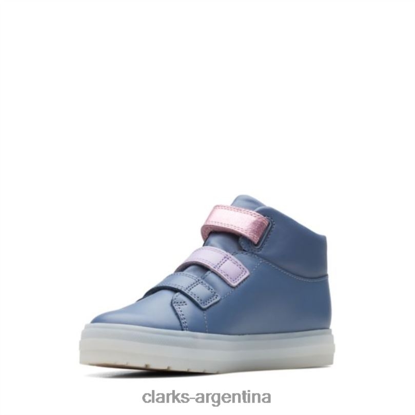 Clarks unisexo 2FZPZ5733 flare show kid cuero azul claro clarks cuero azul claro cuero azul claro