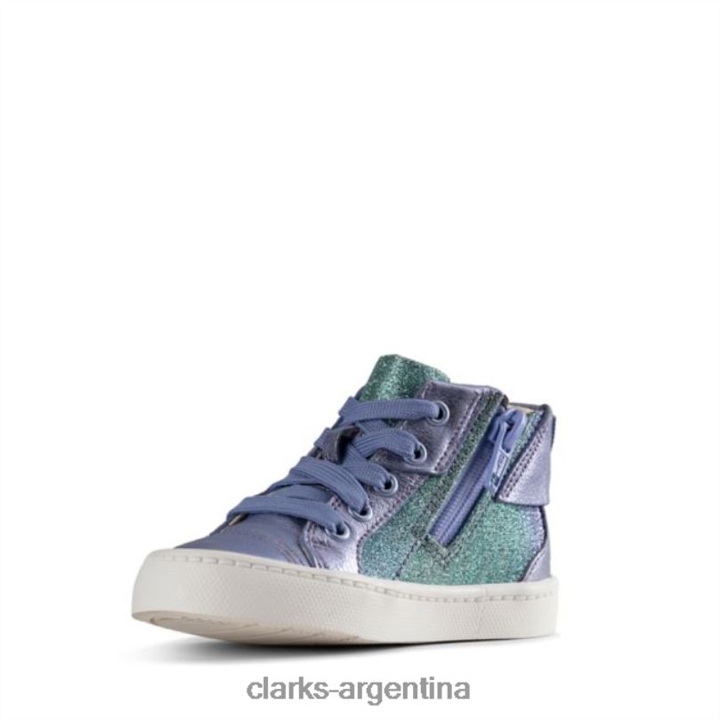 Clarks unisexo 2FZPZ5770 clarks city mito niño cuero lila cuero lila cuero lila