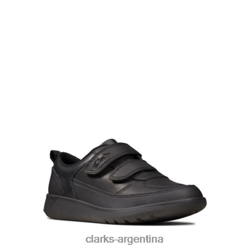 Clarks unisexo 2FZPZ5834 clarks scape flare niño cuero negro cuero negro cuero negro