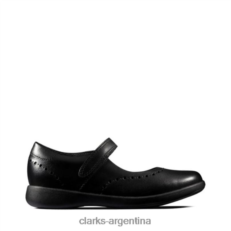 Clarks unisexo 2FZPZ5839 grabado artesanal niño cuero negro clarks cuero negro cuero negro