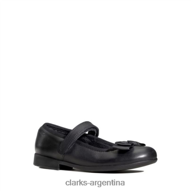 Clarks unisexo 2FZPZ5891 cuero negro clarks scala tap kid cuero negro cuero negro