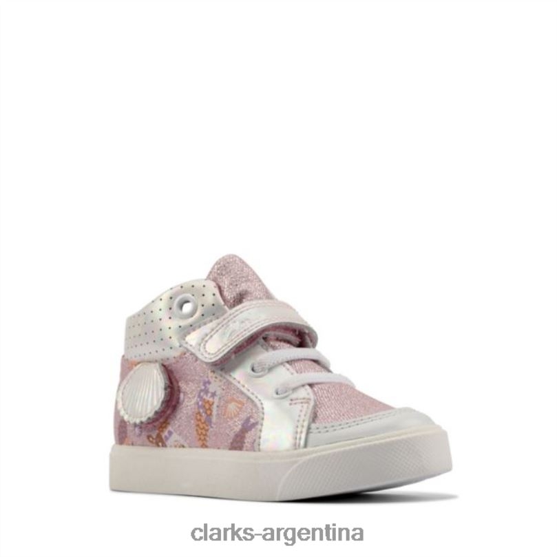 Clarks unisexo 2FZPZ6860 combinación rosa claro city pop niño combinación rosa claro clarks combinación rosa claro