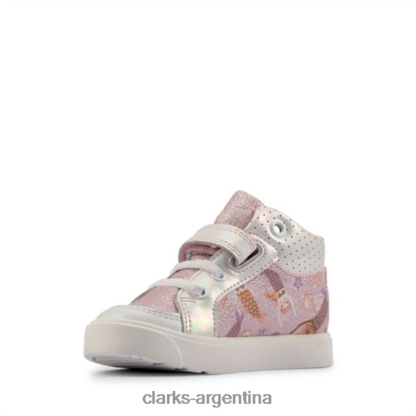 Clarks unisexo 2FZPZ6860 combinación rosa claro city pop niño combinación rosa claro clarks combinación rosa claro