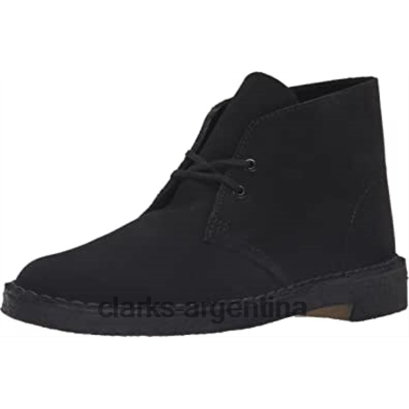 Clarks hombres 2FZPZ1602 Botas clarks desert chukka de ante negro para hombre