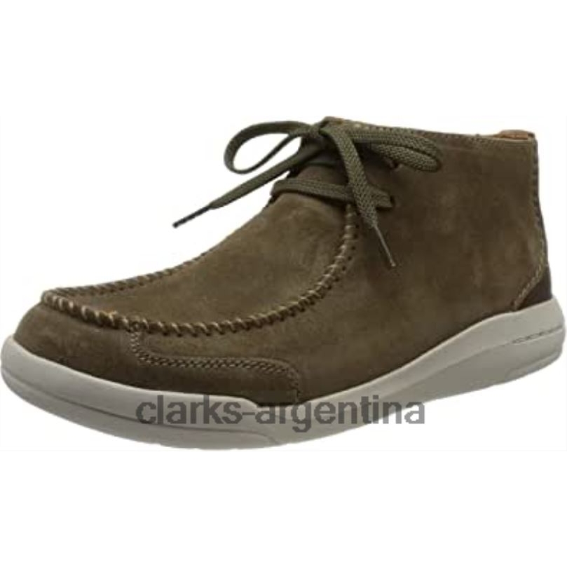 Clarks hombres 2FZPZ1693 bota chukka driftway top para hombre clarks ante oliva ante oliva
