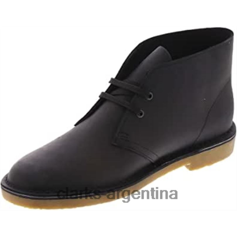 Clarks hombres 2FZPZ16 Botas chukka clarks bushacre 3 de cuero negro para hombre cuero negro