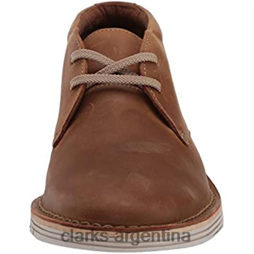 Clarks hombres 2FZPZ2151 botas chukka forge stride para hombre clarks cuero tostado cuero marrón