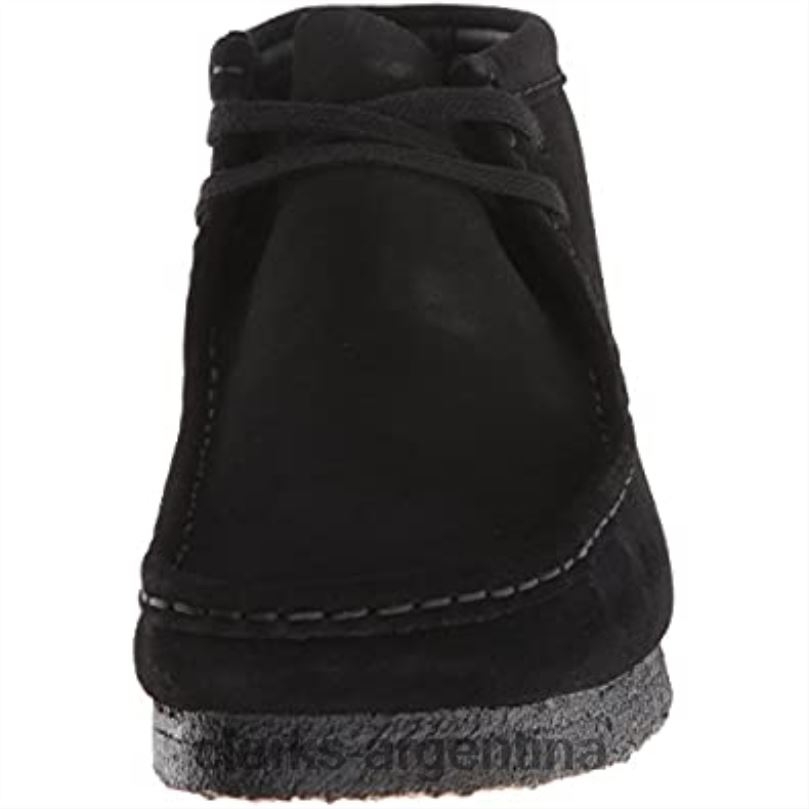 Clarks hombres 2FZPZ2520 Botas chukka wallabee de clarks de ante negro para hombre ante negro