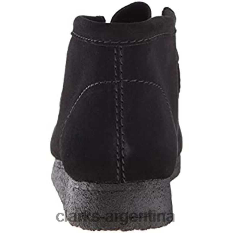 Clarks hombres 2FZPZ2520 Botas chukka wallabee de clarks de ante negro para hombre ante negro