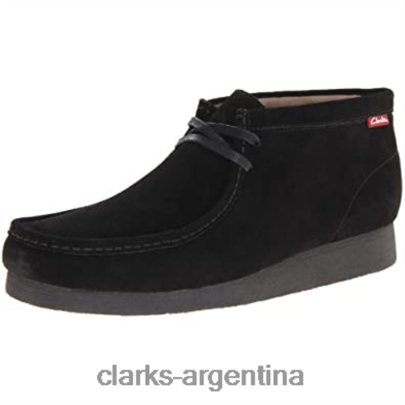 Clarks hombres 2FZPZ2541 bota chukka stinson hi para hombre clarks ante negro ante negro