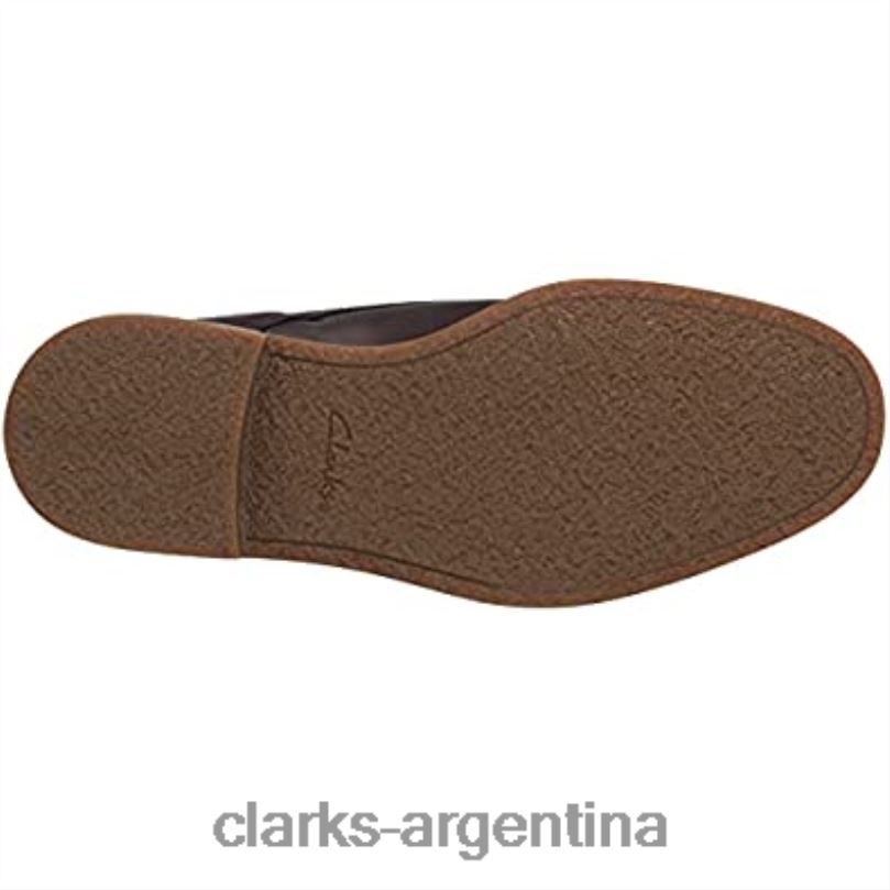 Clarks hombres 2FZPZ2693 bota chukka jaxen med para hombre cuero marrón clarks cuero marrón