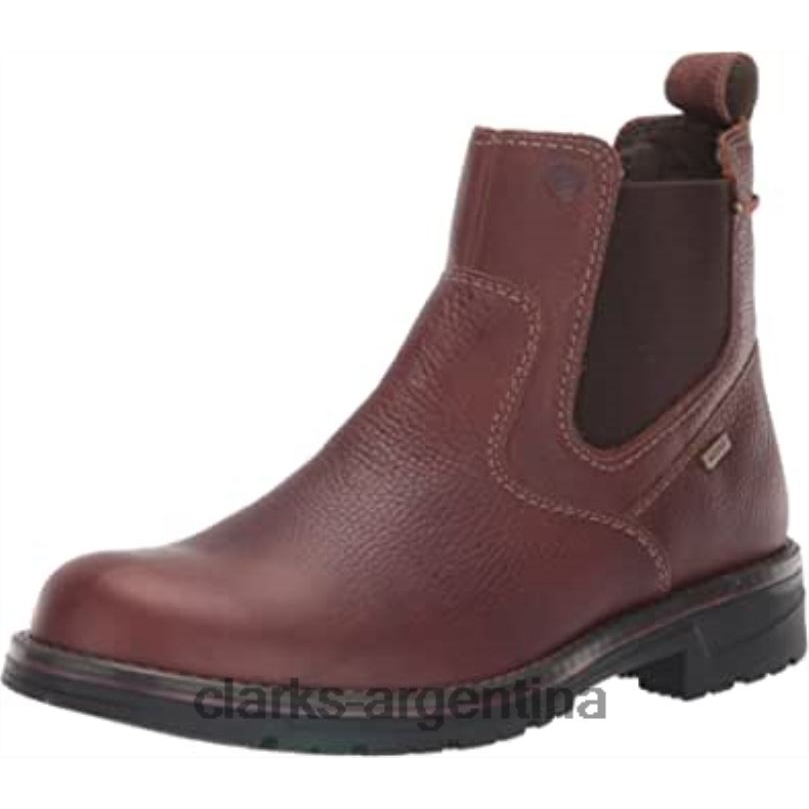 Clarks hombres 2FZPZ1182 botas chelsea impermeables morris up para hombre clarks de cuero caído marrón cuero caído marrón