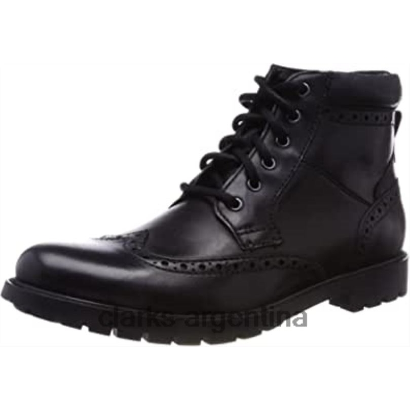 Clarks hombres 2FZPZ1221 botas chelsea curington rise para hombre clarks negras negro negro suave lea