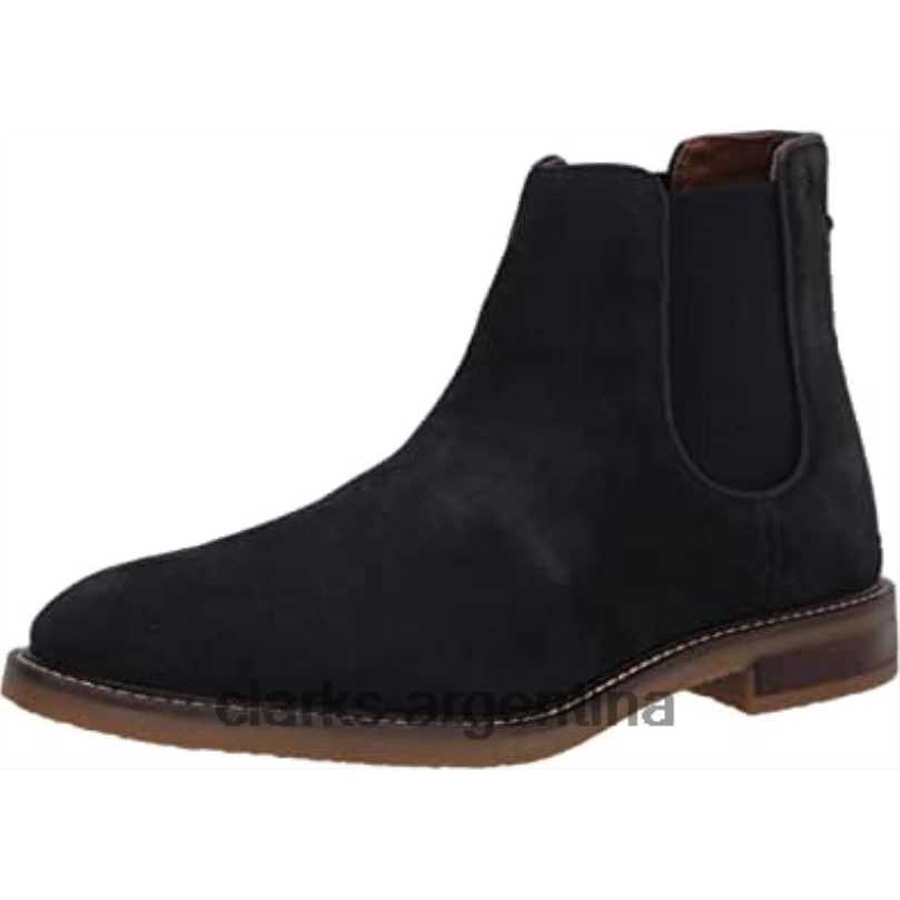 Clarks hombres 2FZPZ1461 bota chelsea jaxen para hombre clarks ante azul marino gamuza azul marino