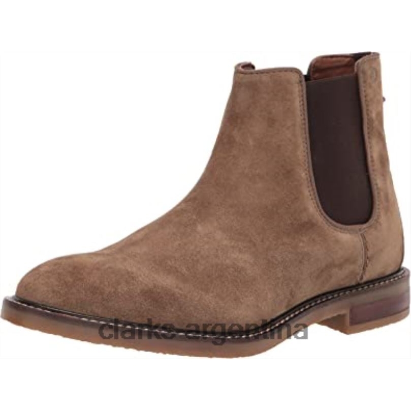 Clarks hombres 2FZPZ2950 bota chelsea jaxen para hombre ante color topo clarks gamuza color topo