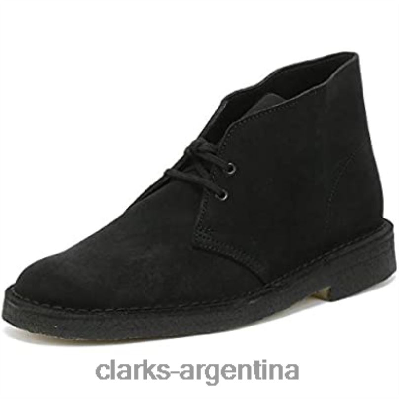 Clarks hombres 2FZPZ250 botas clarks desert hombre gamuza negra