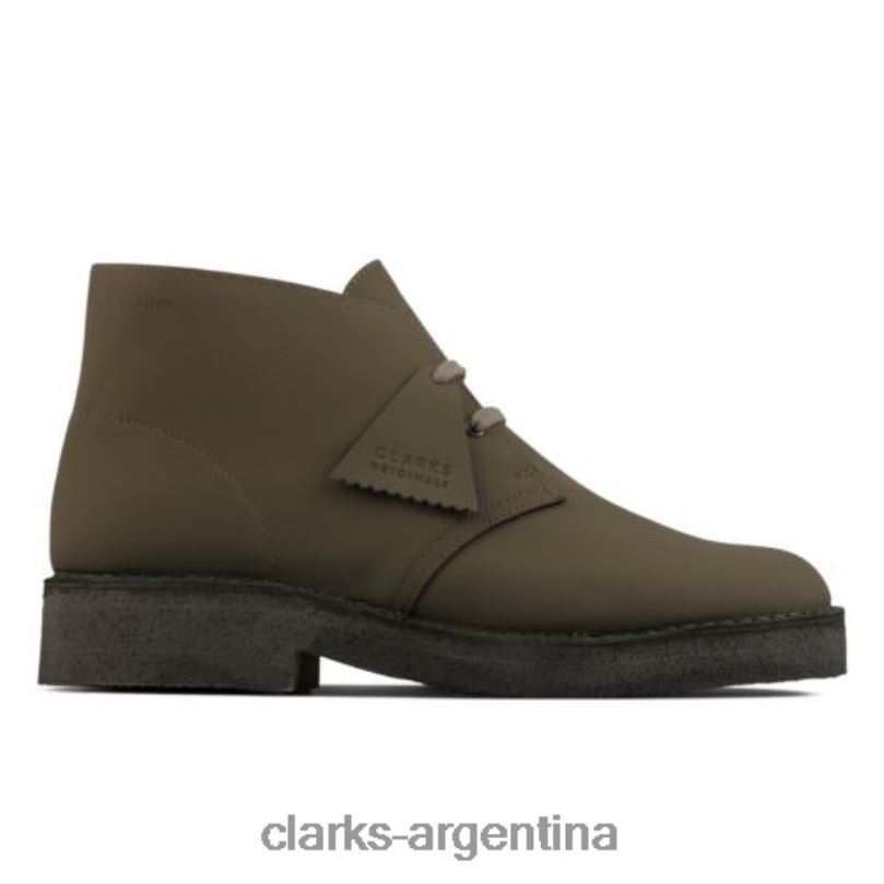 Clarks hombres 2FZPZ4366 bota desierto221 clarks de cuero verde oliva cuero oliva