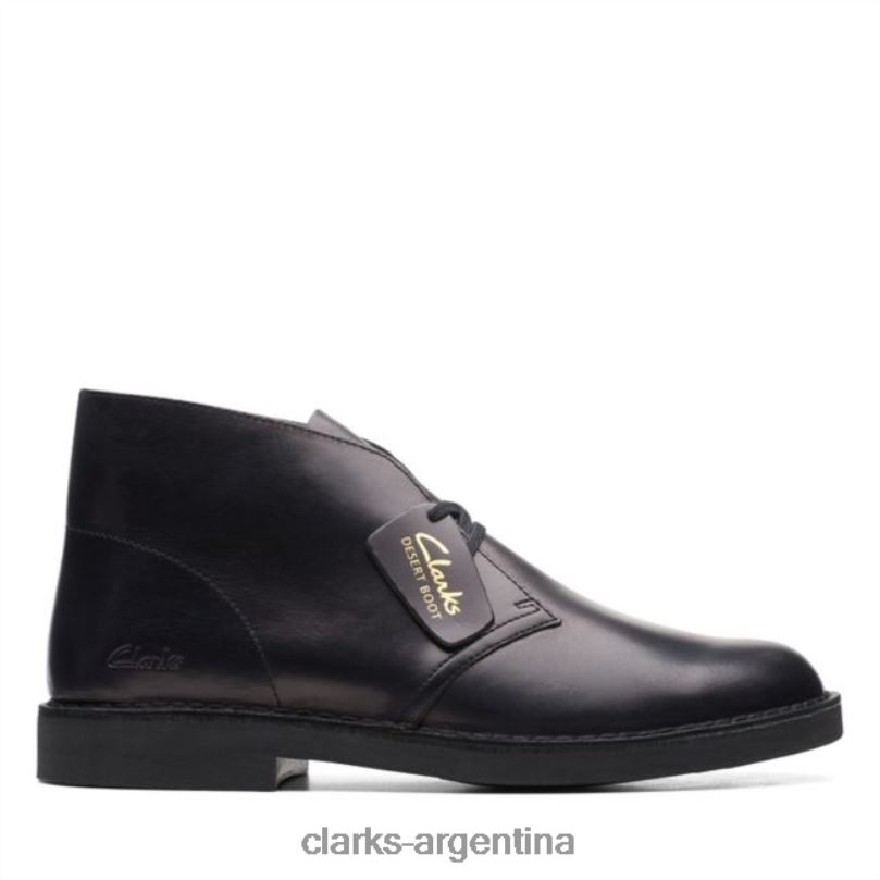 Clarks hombres 2FZPZ5716 bota safari de cuero negro 2 clarks de cuero negro cuero negro