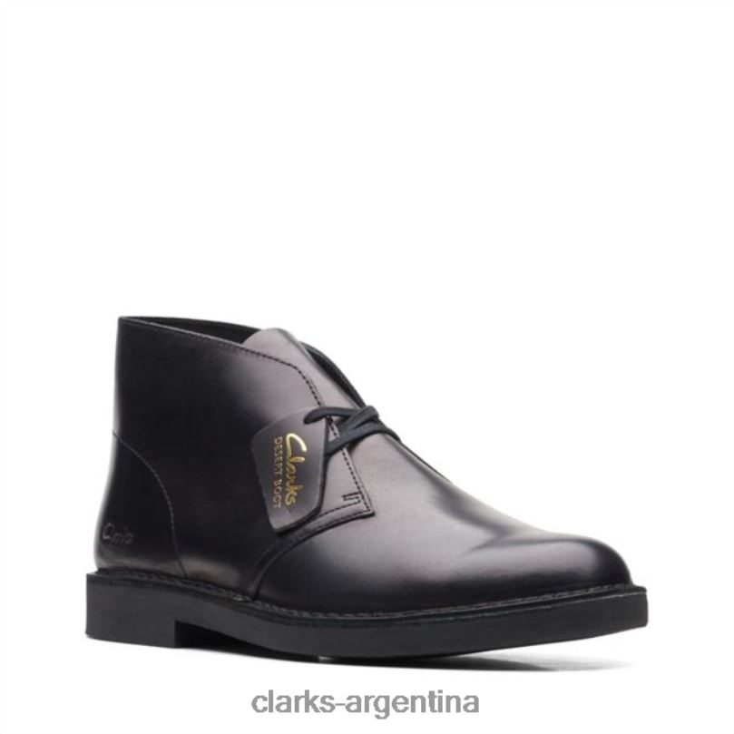 Clarks hombres 2FZPZ5716 bota safari de cuero negro 2 clarks de cuero negro cuero negro