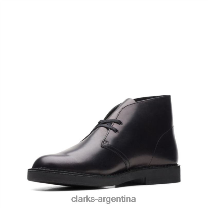 Clarks hombres 2FZPZ5716 bota safari de cuero negro 2 clarks de cuero negro cuero negro