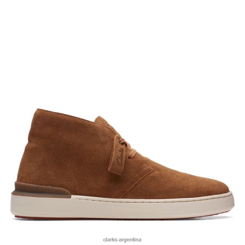 Clarks hombres 2FZPZ5720 bota desierto clarks court lite ante coñac ante coñac gamuza coñac