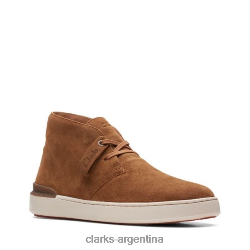 Clarks hombres 2FZPZ5720 bota desierto clarks court lite ante coñac ante coñac gamuza coñac