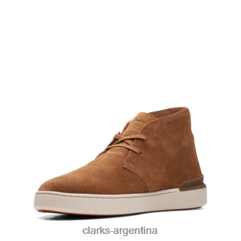 Clarks hombres 2FZPZ5720 bota desierto clarks court lite ante coñac ante coñac gamuza coñac