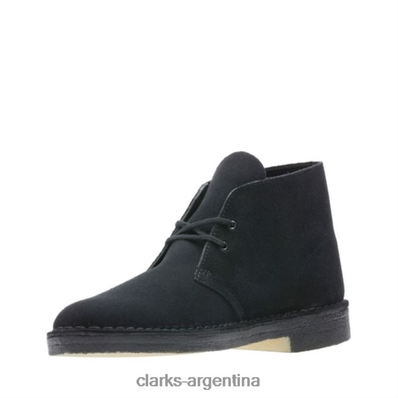 Clarks hombres 2FZPZ6711 bota desierto clarks ante negro ante negro