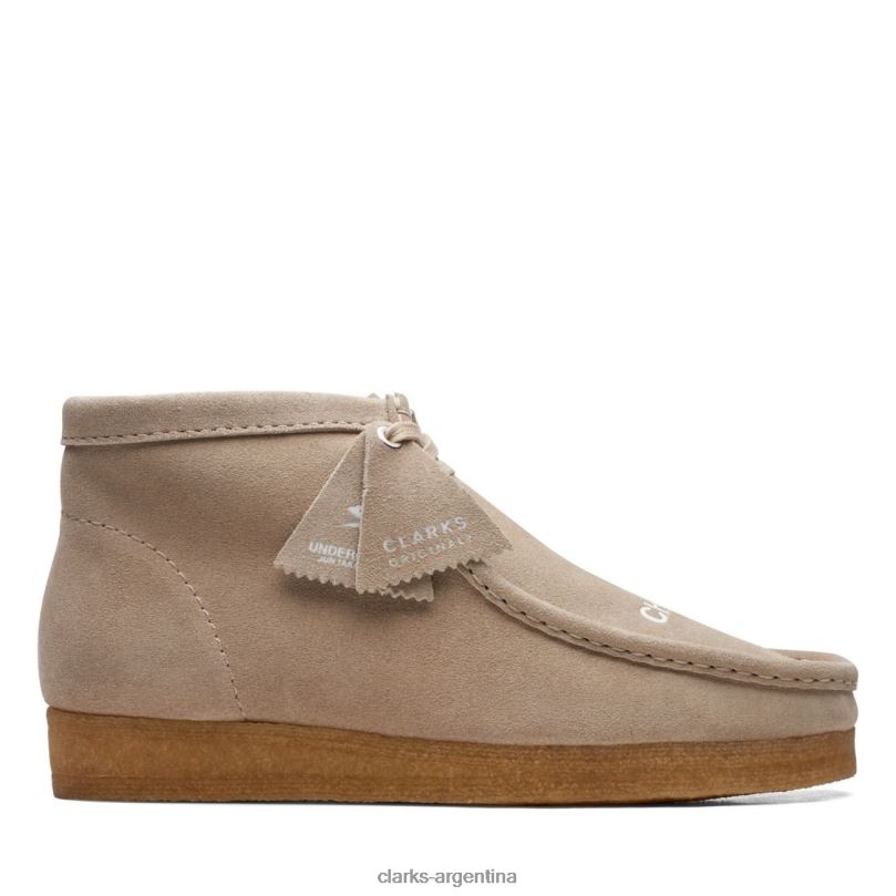 Clarks hombres 2FZPZ5700 Bota wallabee de ante beige Clarks de ante beige gamuza beige
