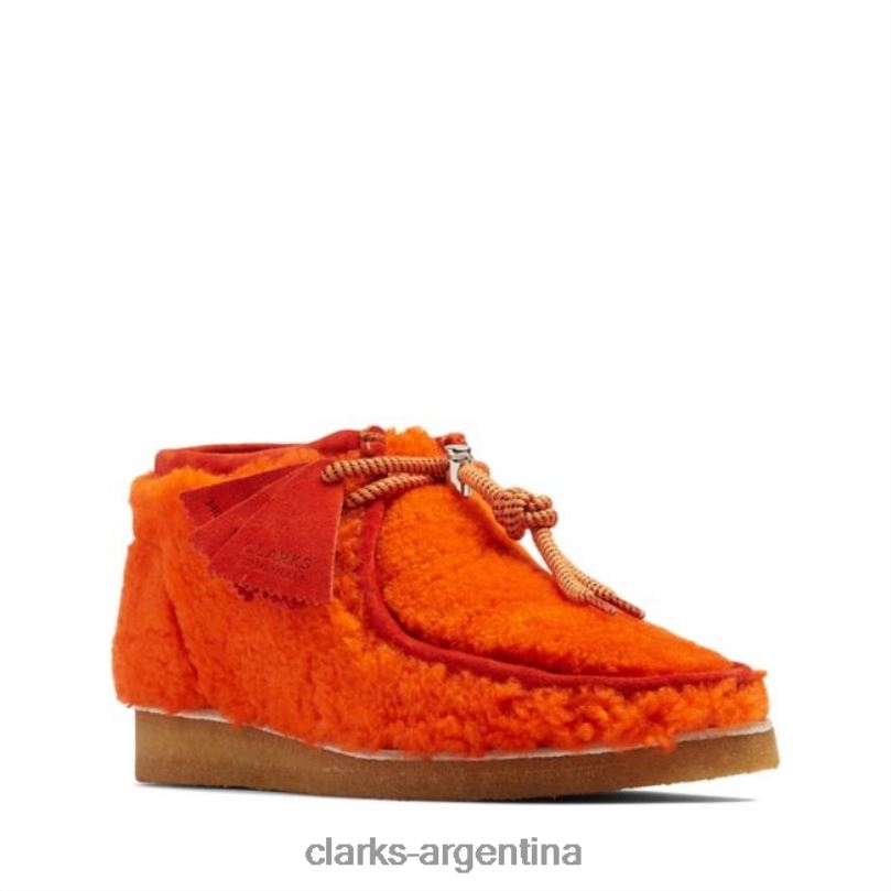 Clarks hombres 2FZPZ5722 bota clarks wallabee lana naranja lana naranja lana naranja
